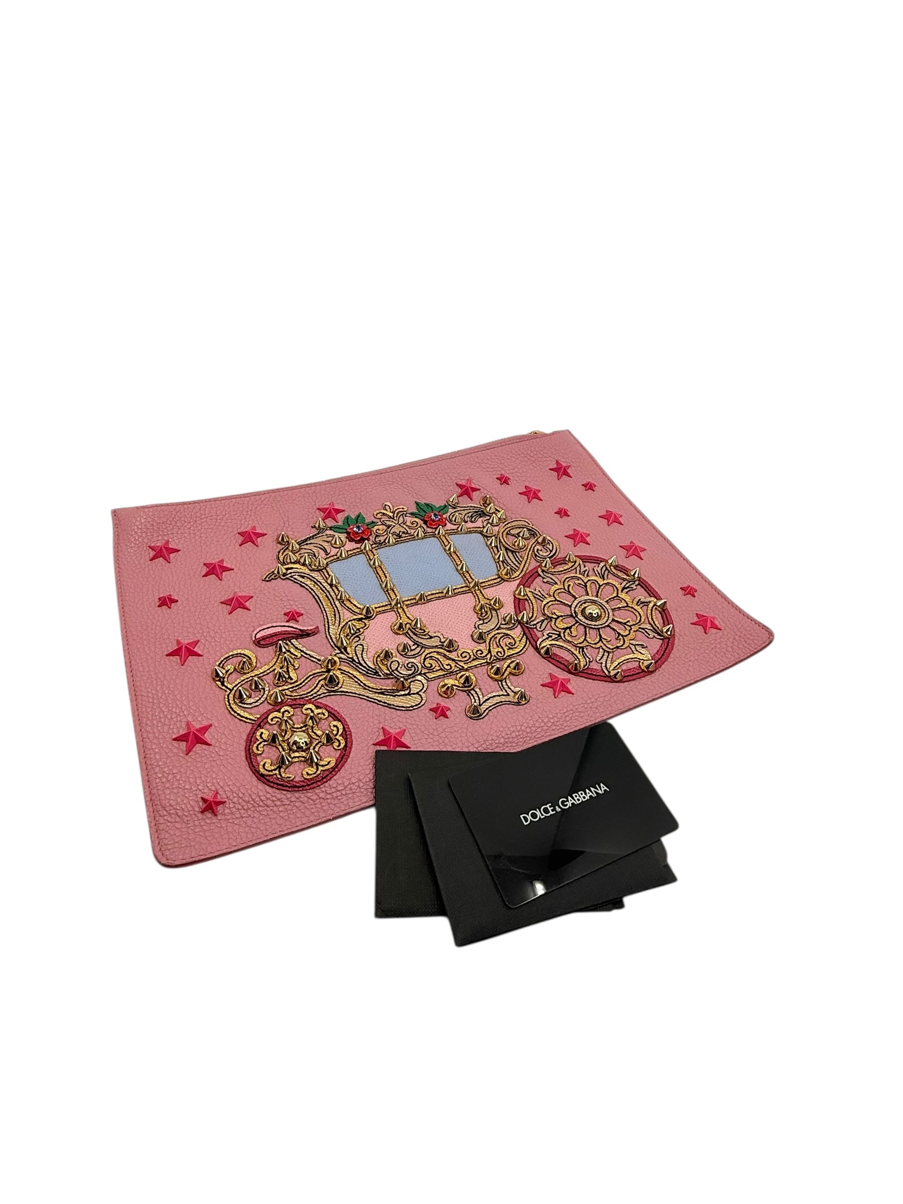 Dolce & Gabbana Carriage Zipper Clutch