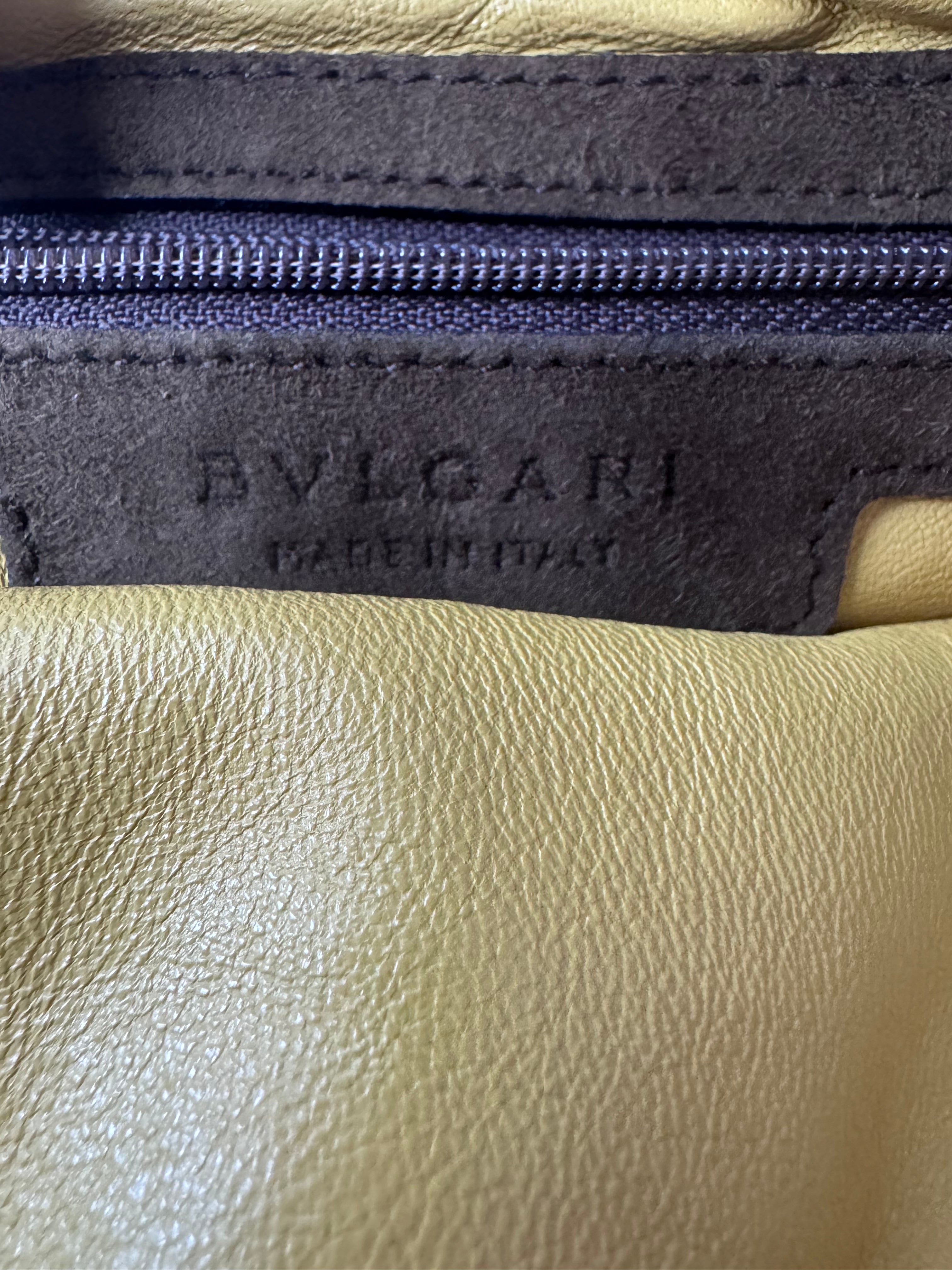 Bulgari Suede Shopper Tote