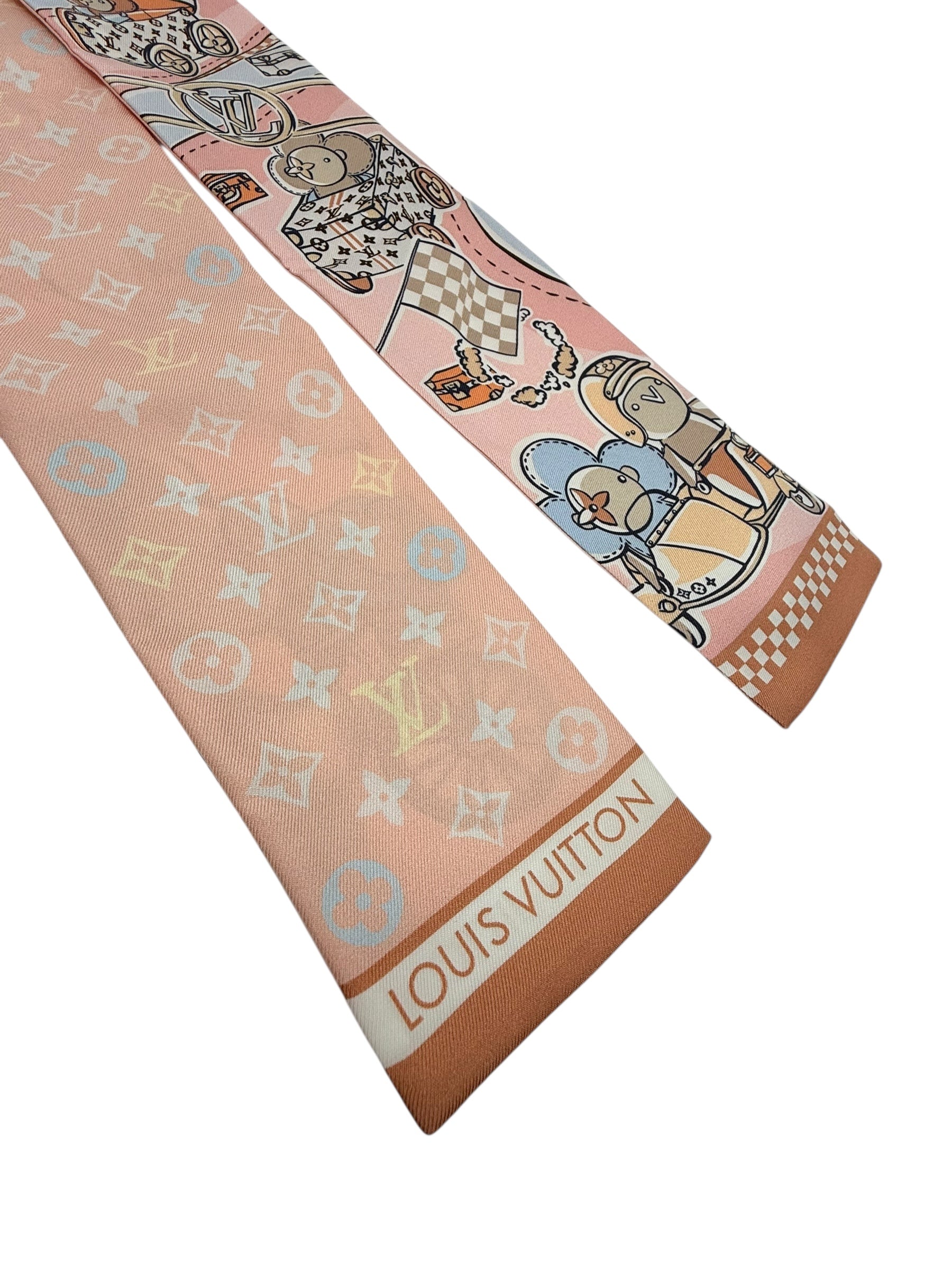 Louis Vuitton Silk Speedy Vivienne Bandeau Scarf