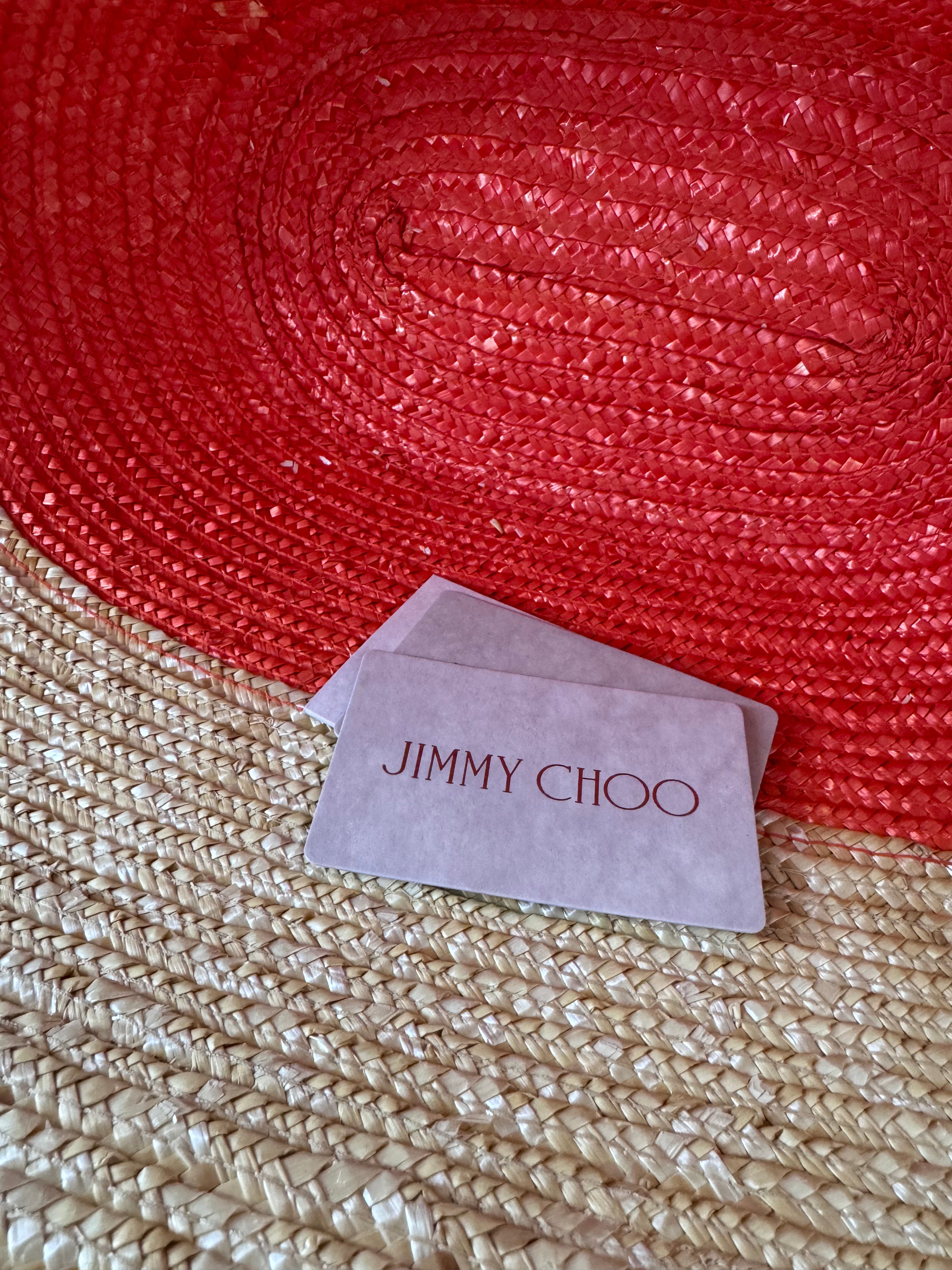 Jimmy Choo Beach Basket Raffia Tote