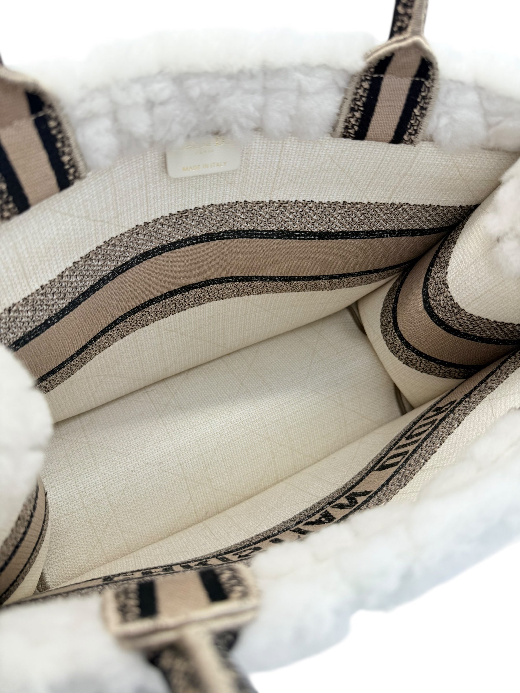 Dior Medium Shearling Book Tote