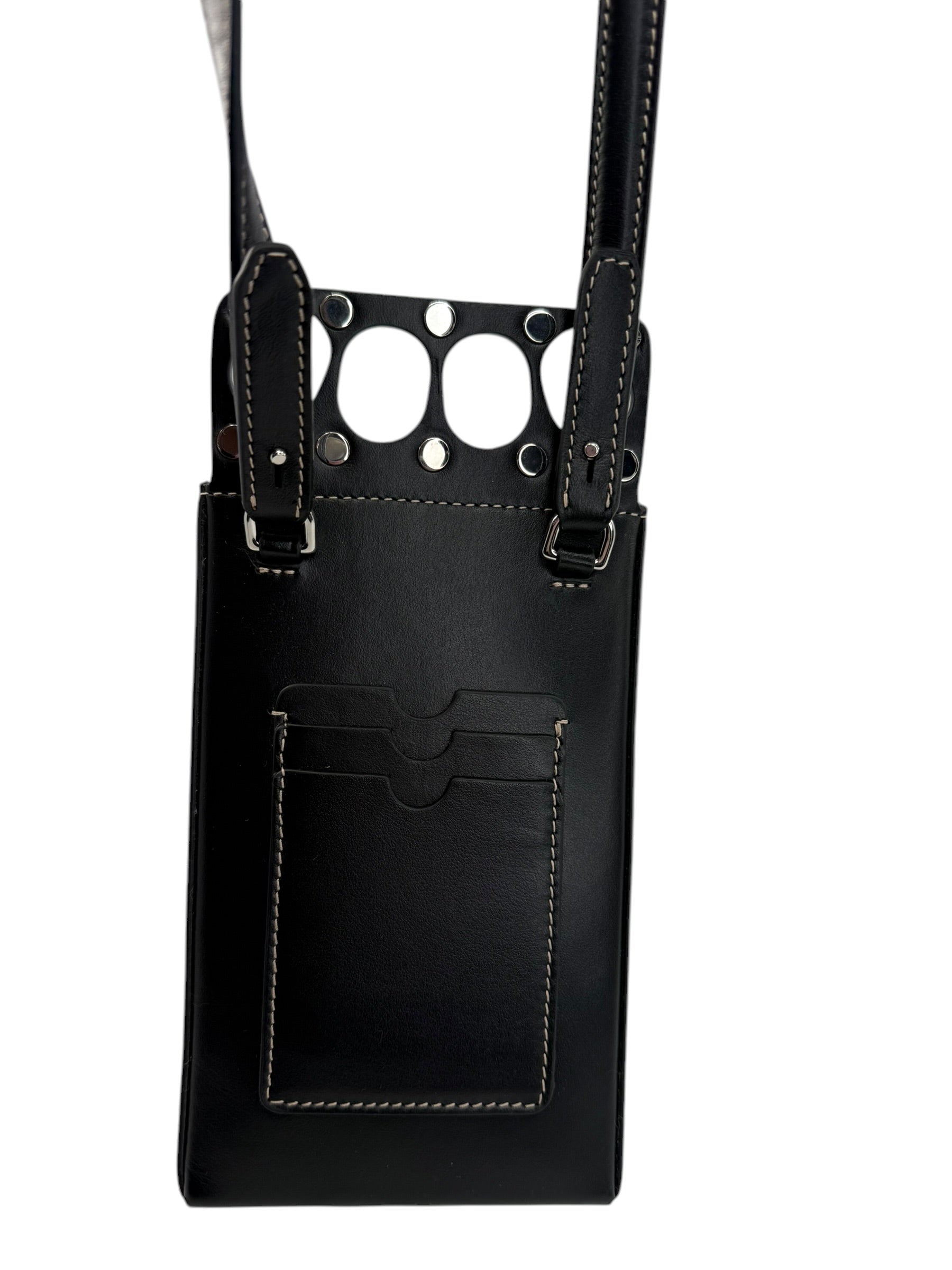 Alexander McQueen Leather Knuckleduster Phone Crossbody