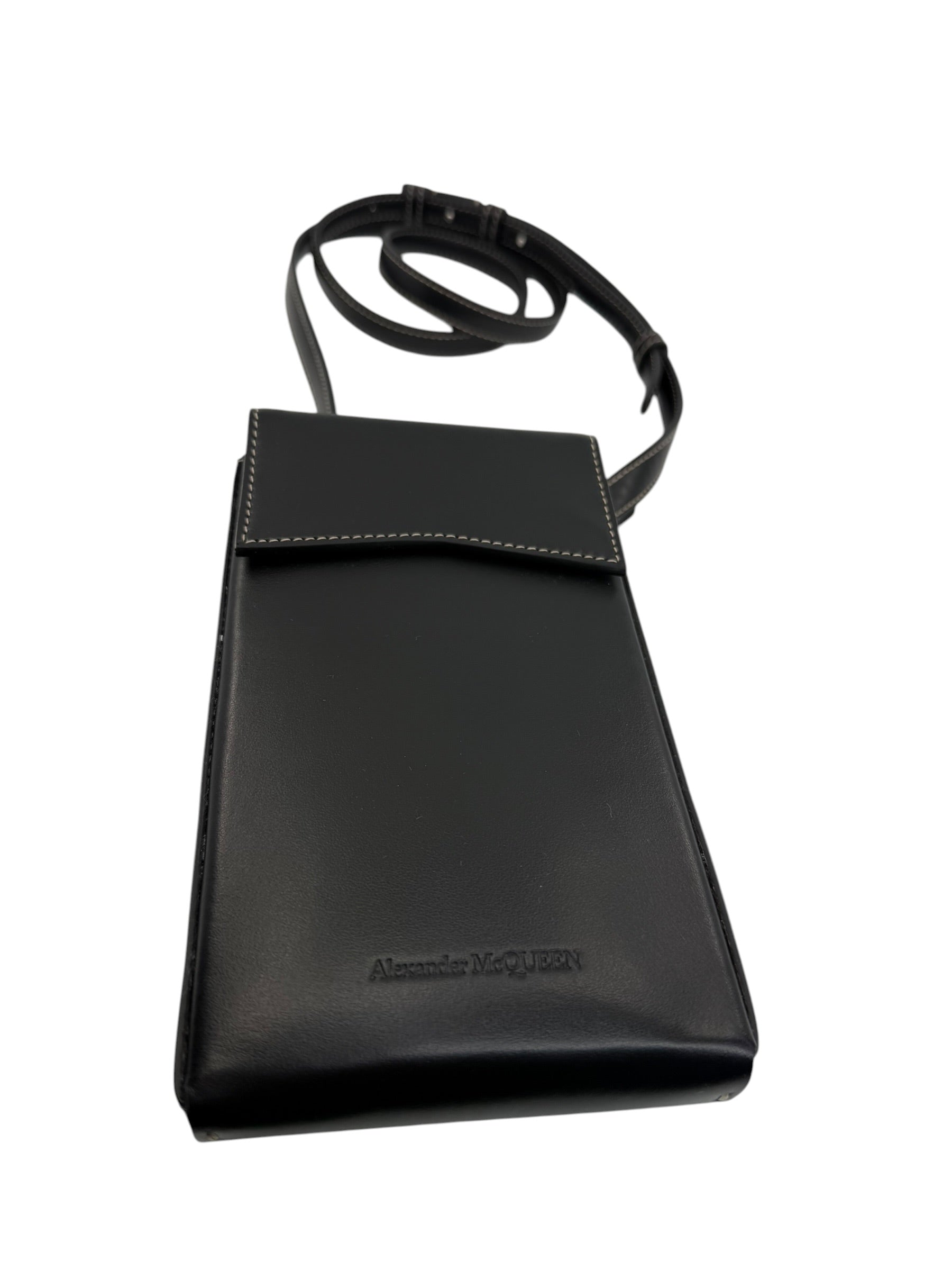Alexander McQueen Leather Knuckleduster Phone Crossbody