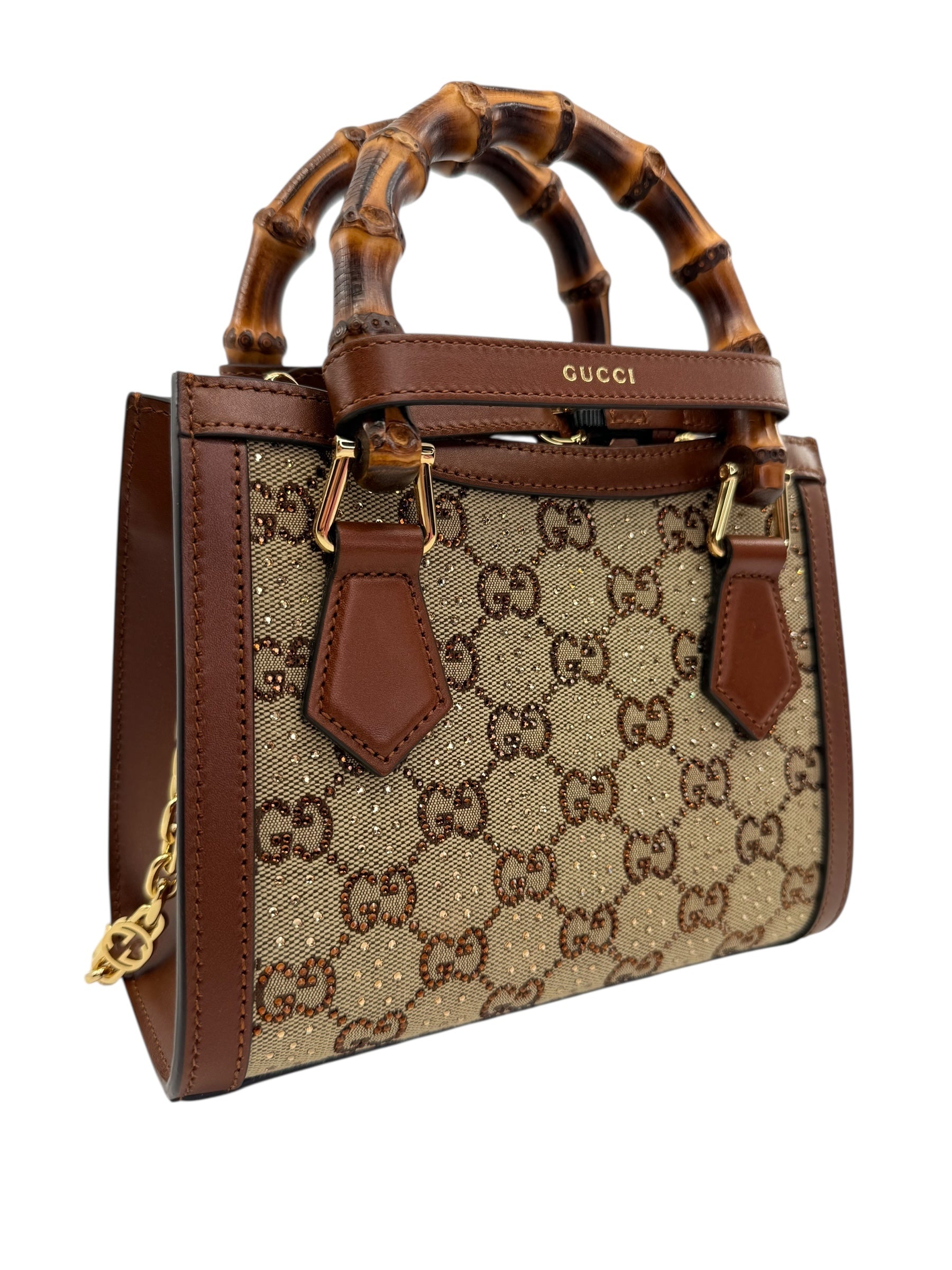 Gucci Diana Crystals Small Tote