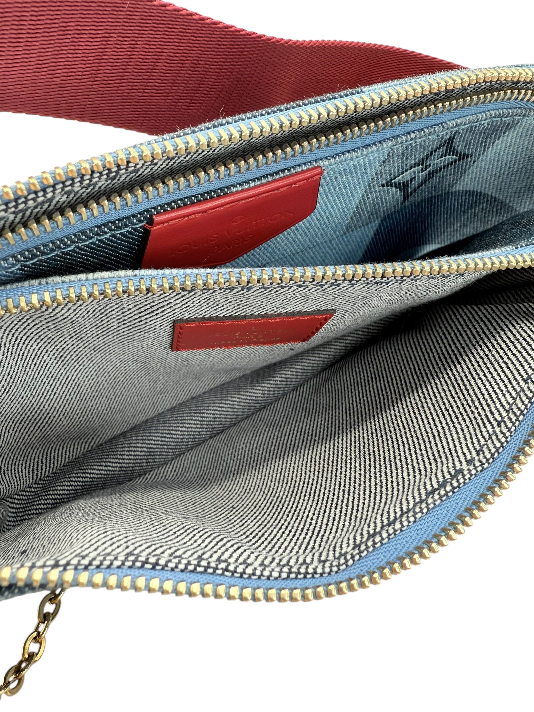 Louis Vuitton Denim Patchwork Multi Pochette