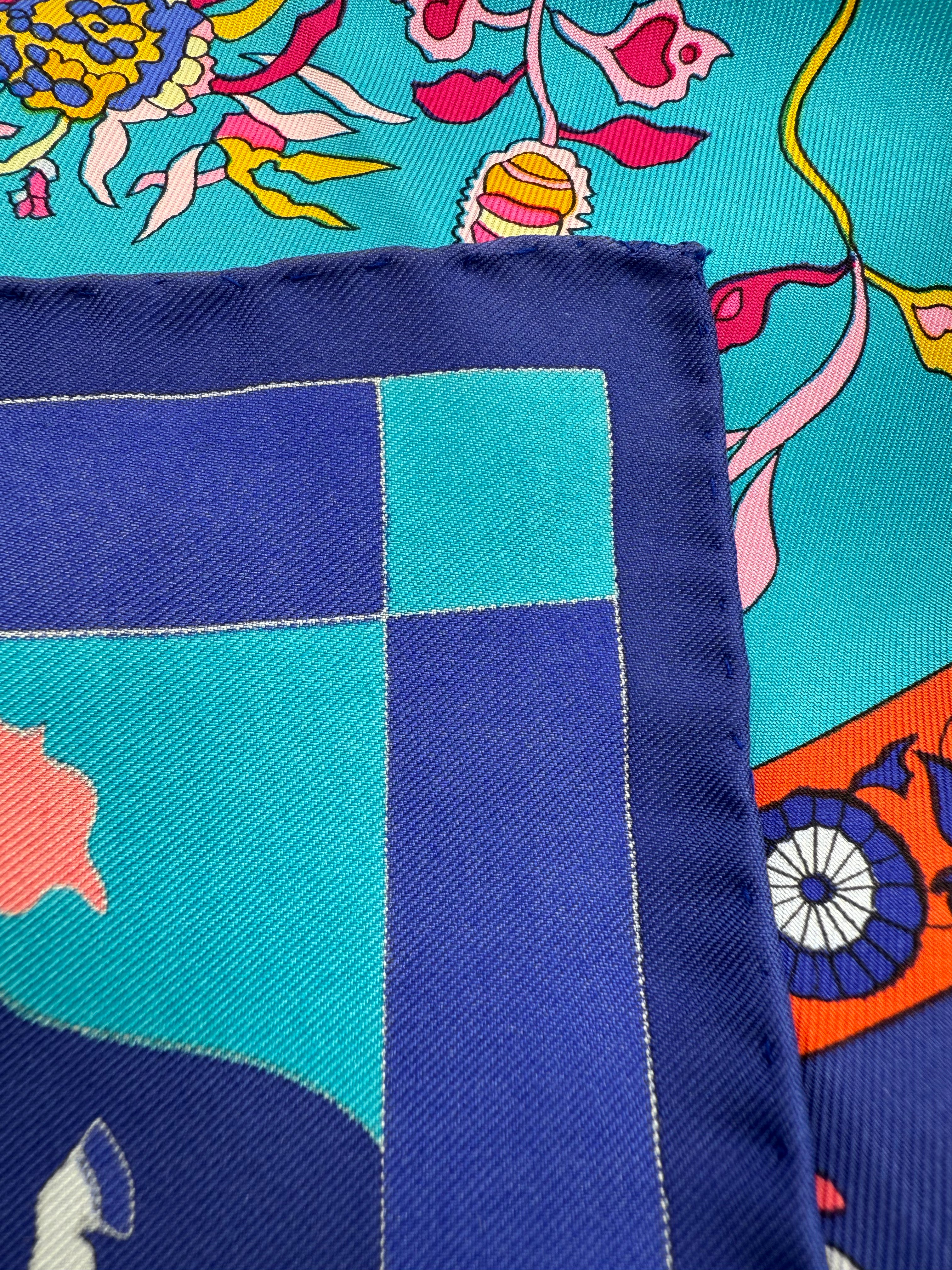 Hermes Fantaisies Indiennes Silk Scarf 90