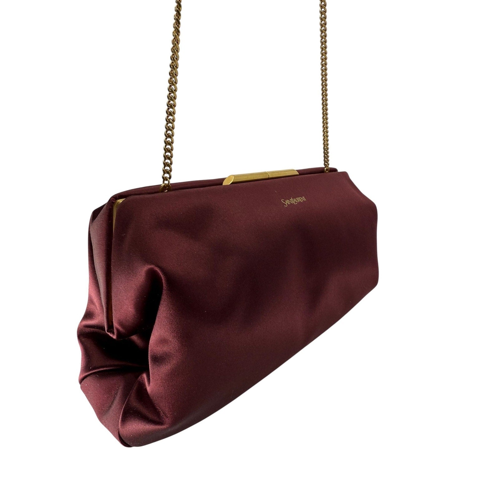 Saint Laurent Satin Clutch