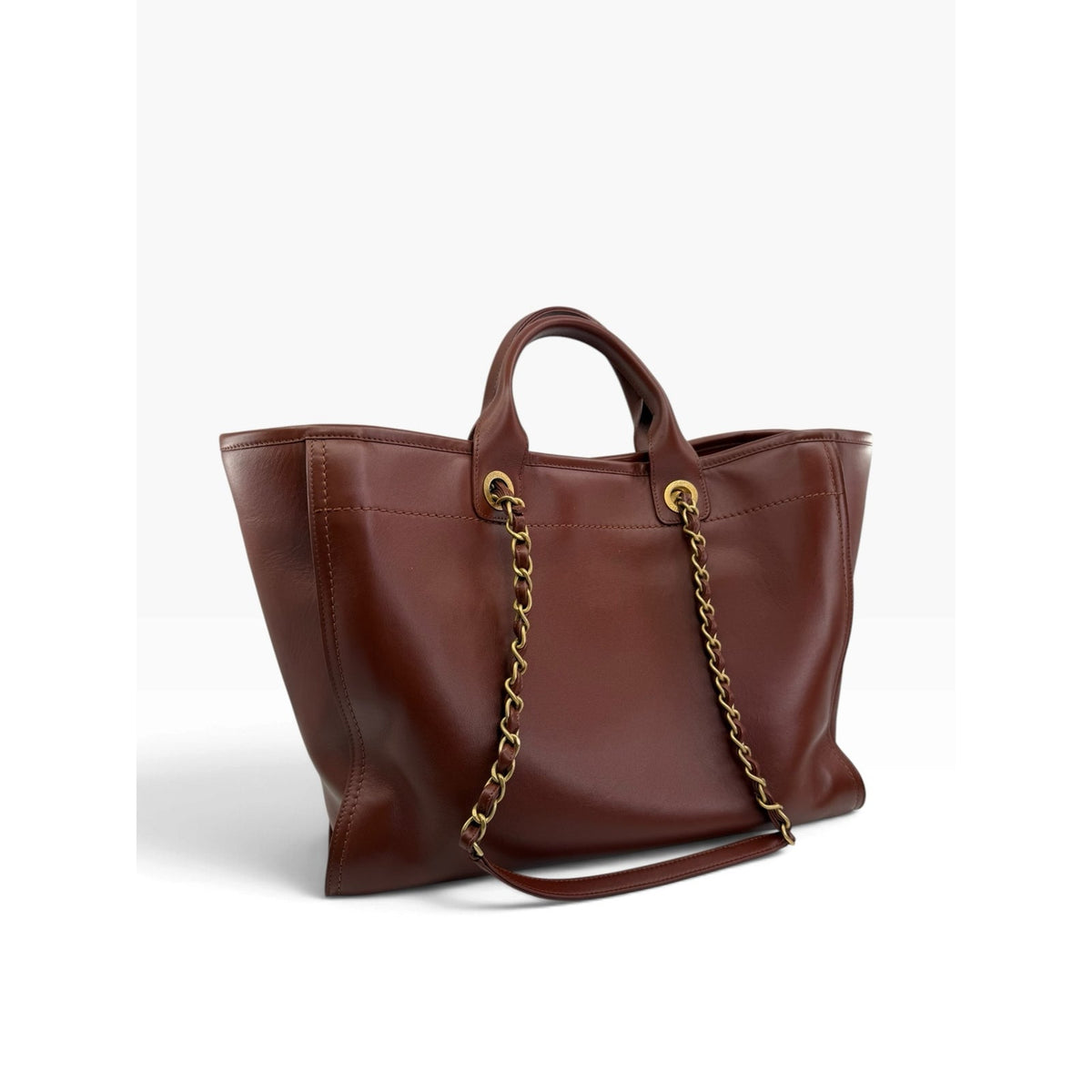 Chanel Large Leather Deauville Tote