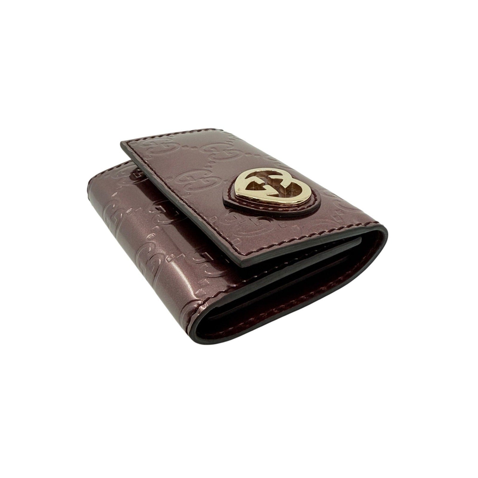 Gucci Patent Heart Key Holder