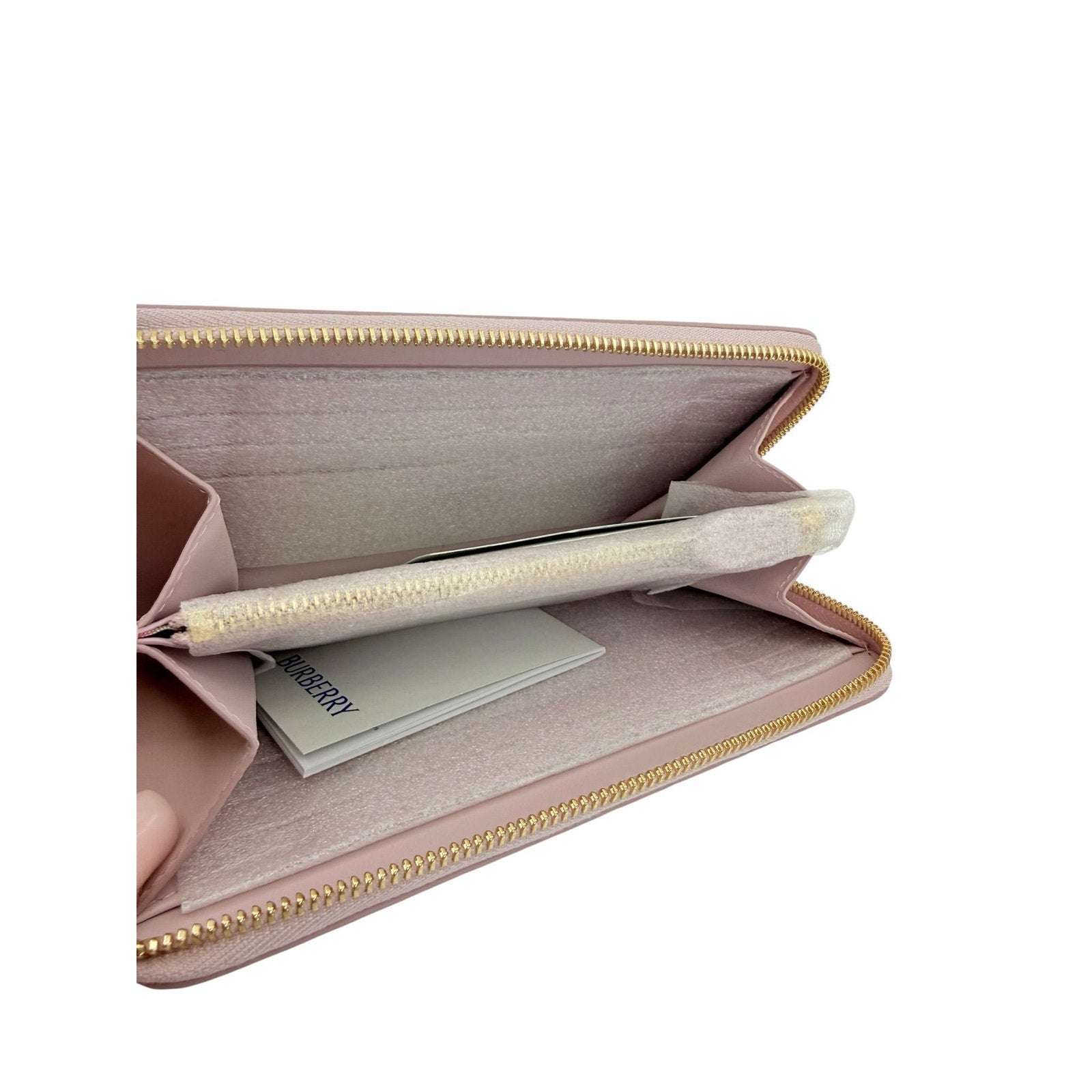 Burberry Pebbled Leather Long Wallet