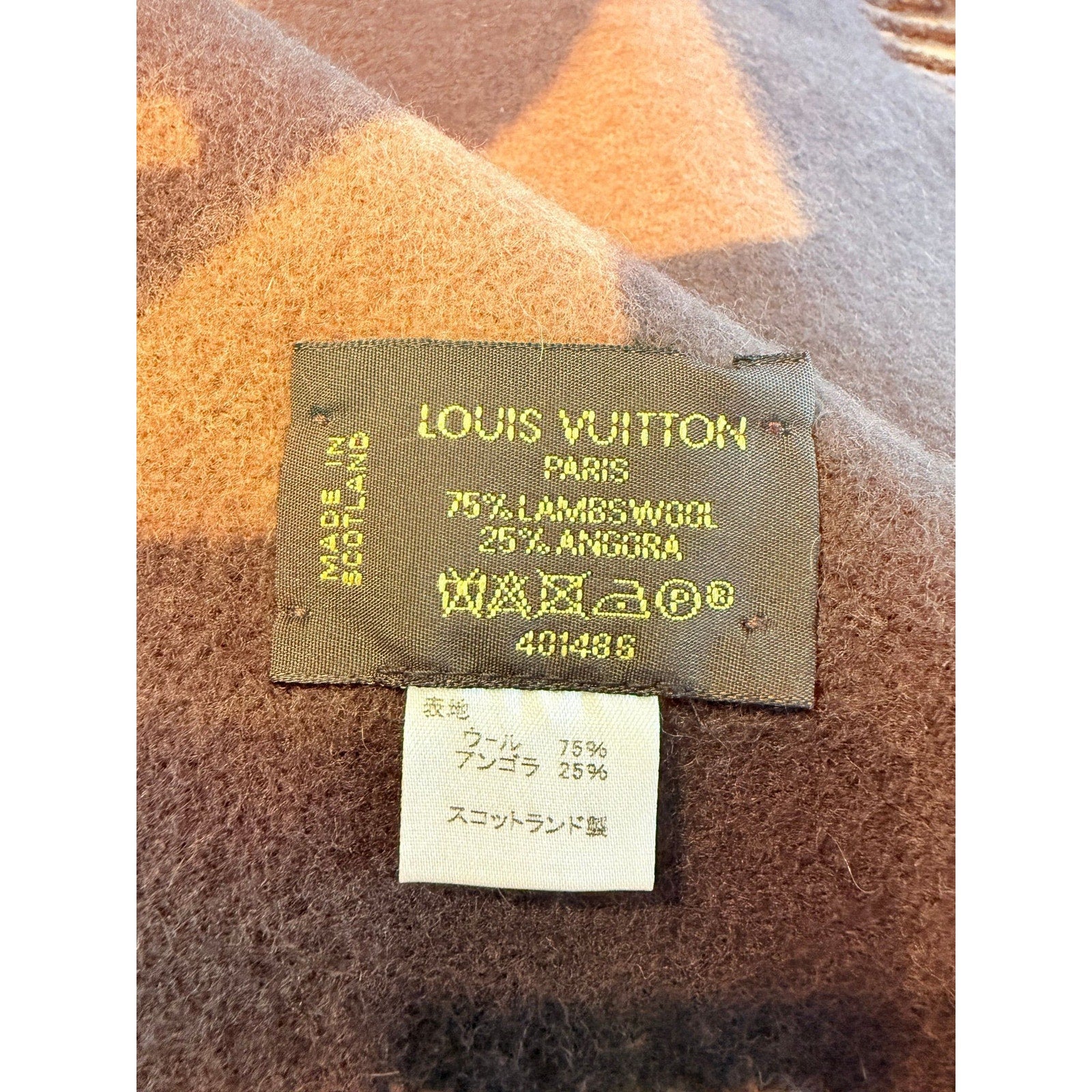 Louis Vuitton Angora Wool Scarf