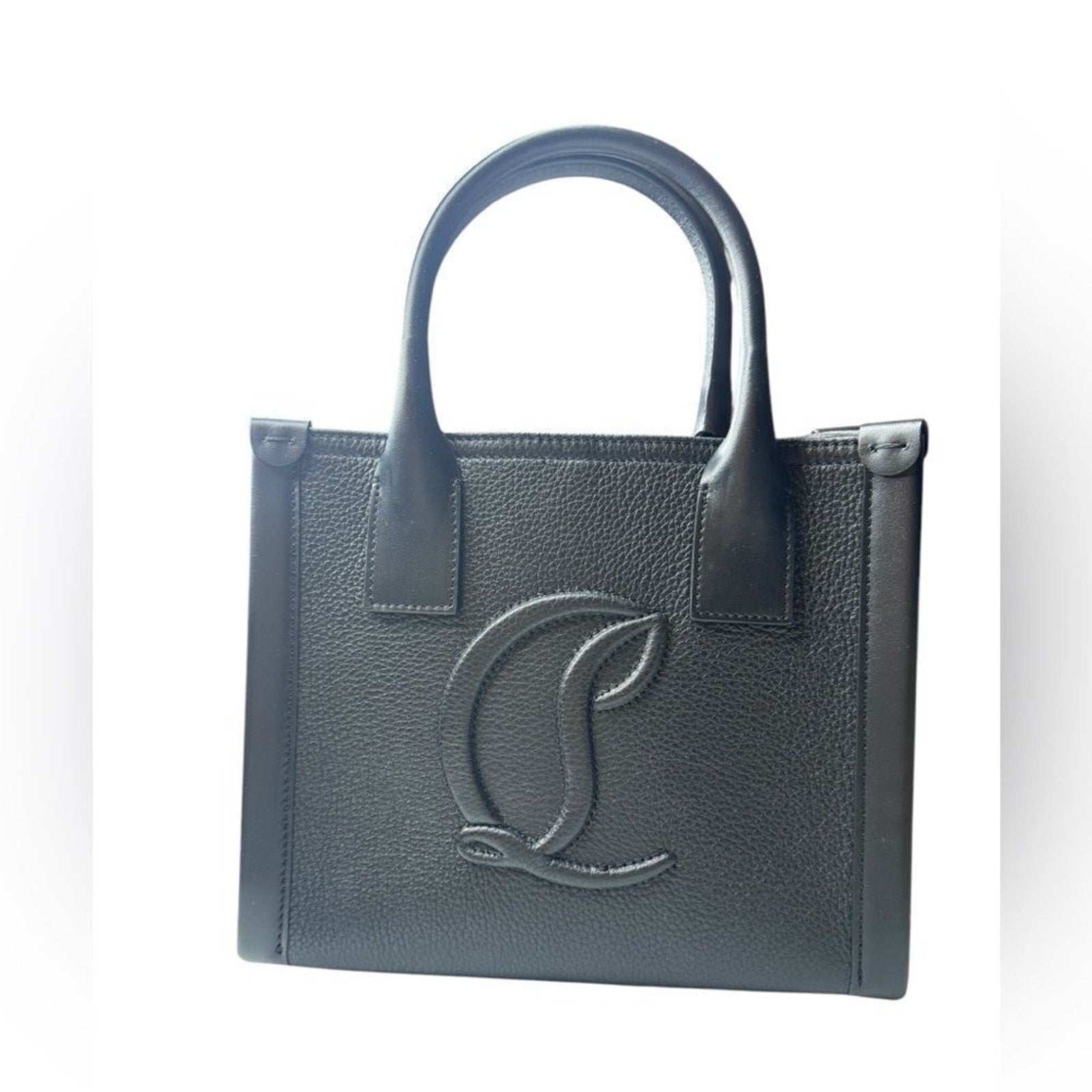NWT Christian Louboutin By My Side Mini Leather Logo Tote