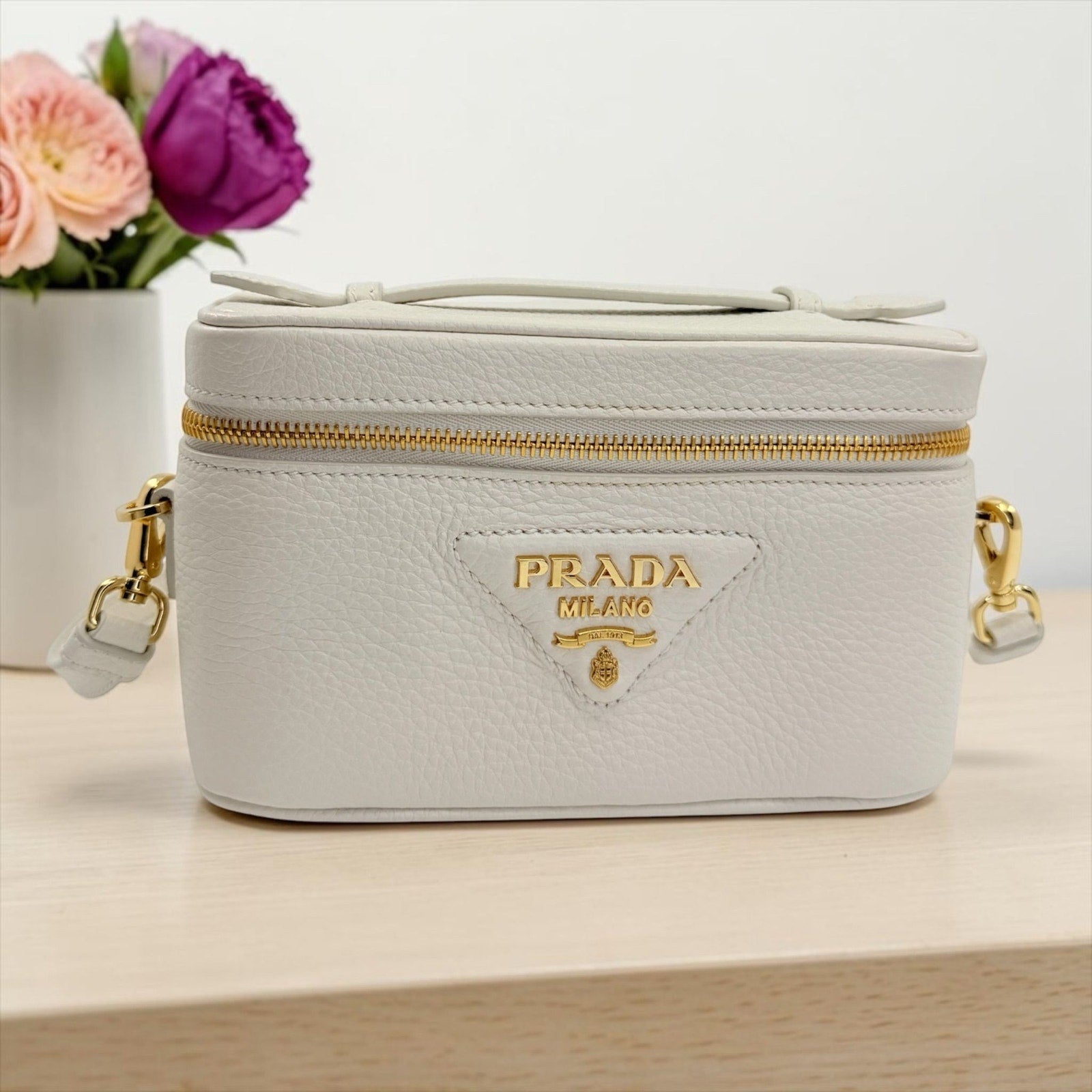 Prada Mini Vitello Daino Vanity Bag