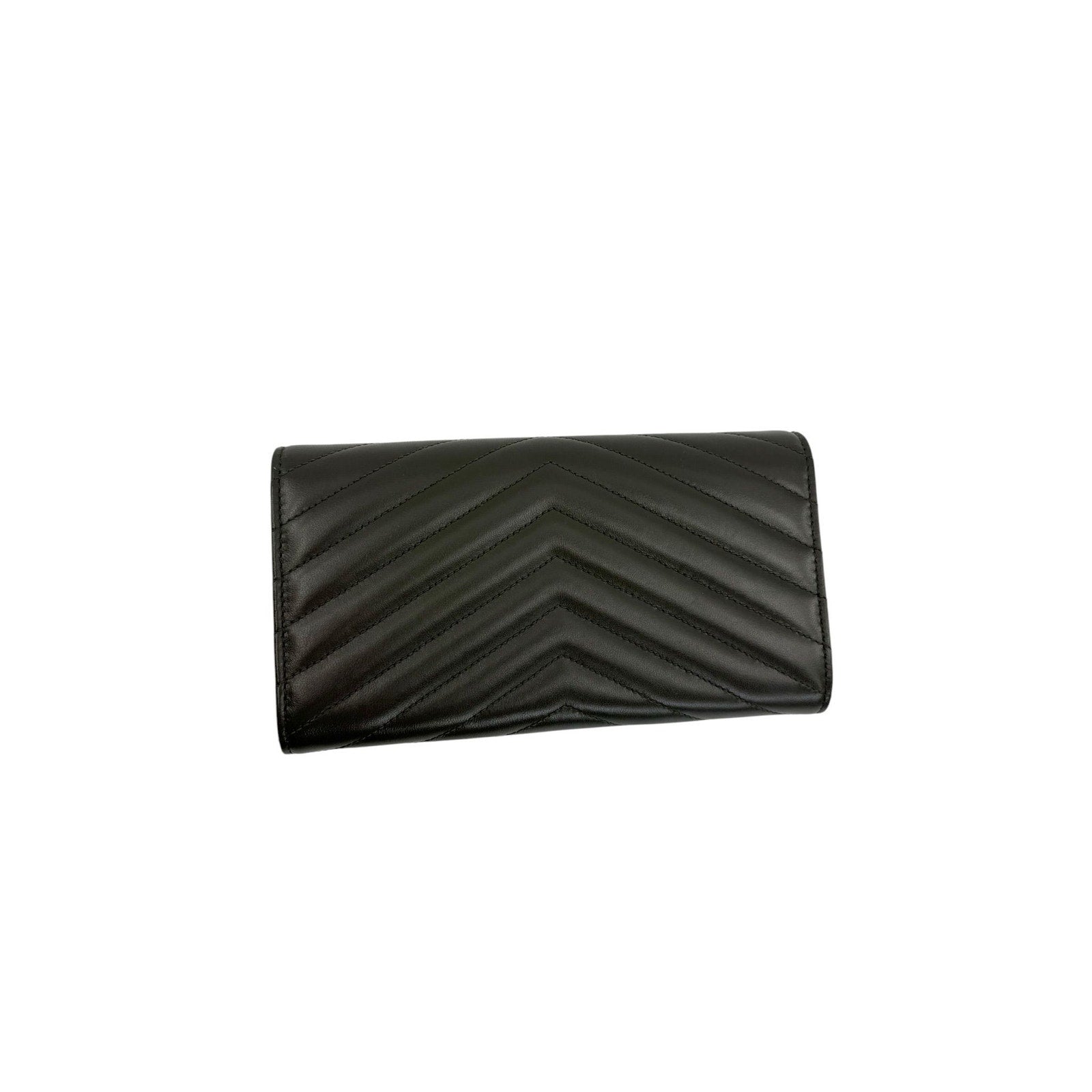 Saint Laurent Cassandre Wallet in Smooth Leather