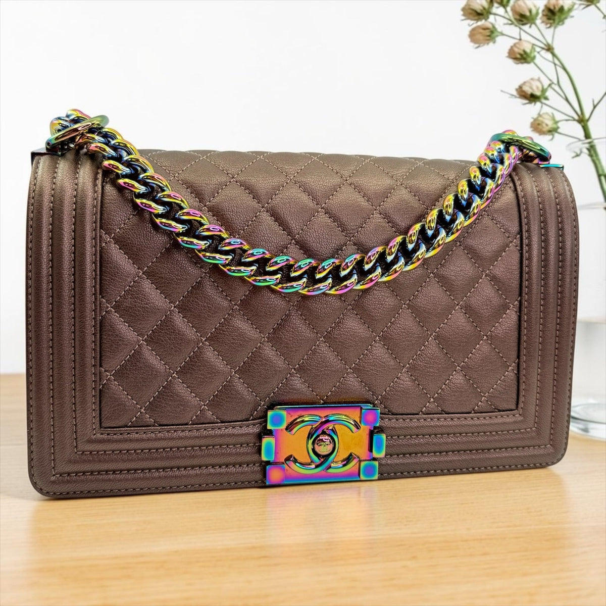 Chanel Iridescent Medium Boy Bag
