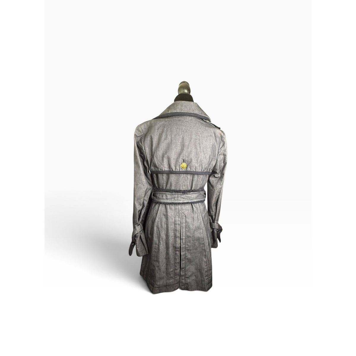 Burberry Blue Label Denim Trench Coat (38)