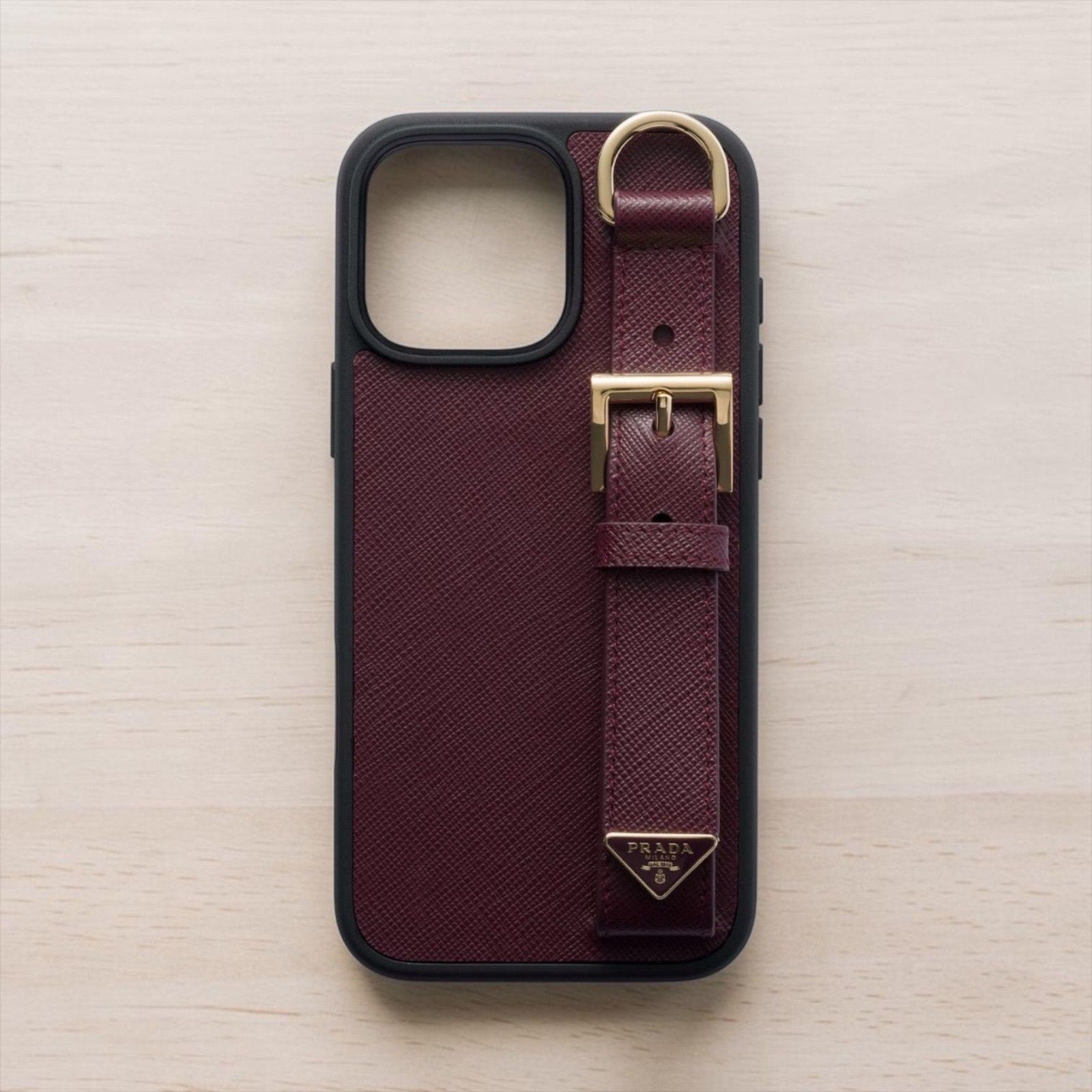Prada Saffiano Leather iPhone 16 Pro Max Case