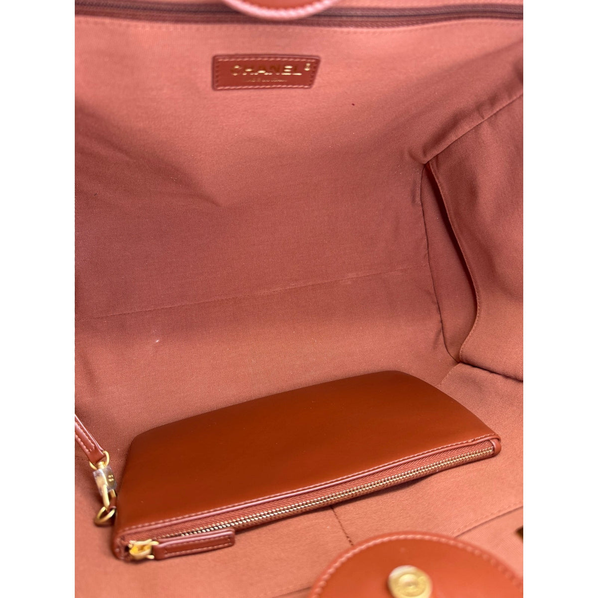 Chanel Large Leather Deauville Tote
