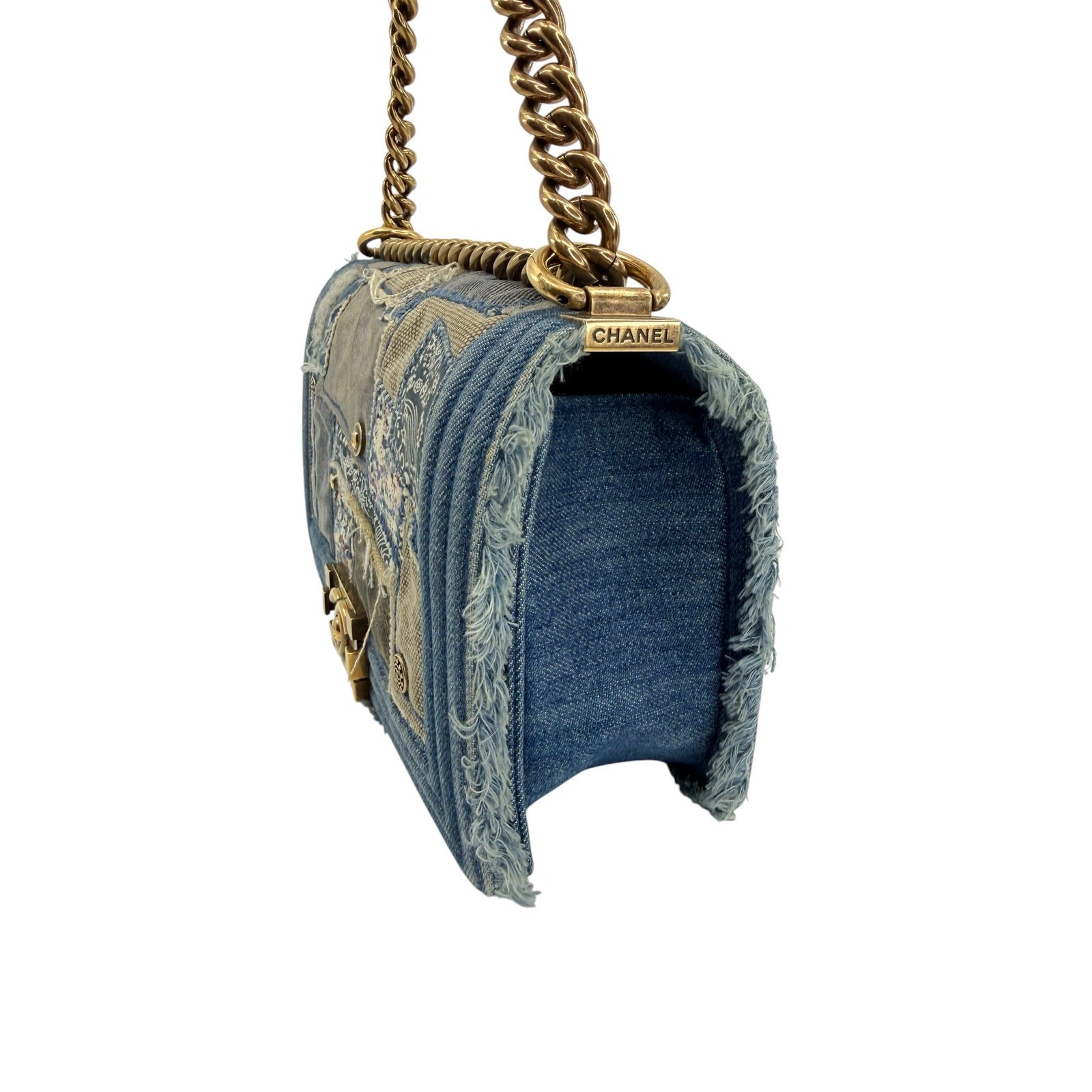 Chanel Denim Patch Boy Bag