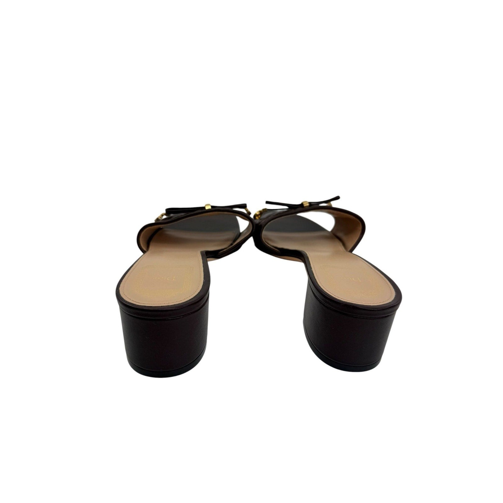 Dior Cannage Heeled Slides (40/10)