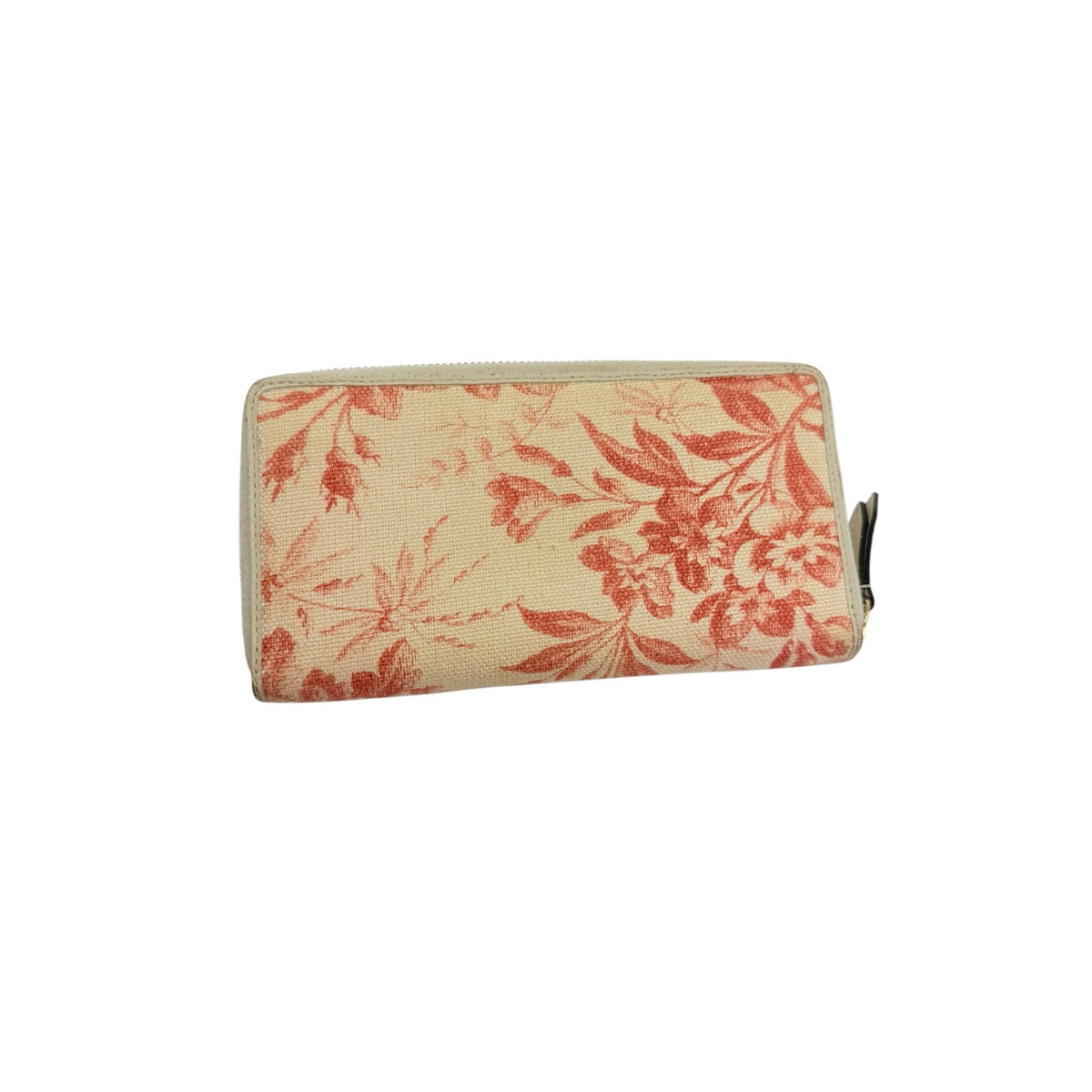 Gucci Canvas Herbarium Print Long Zippered Wallet