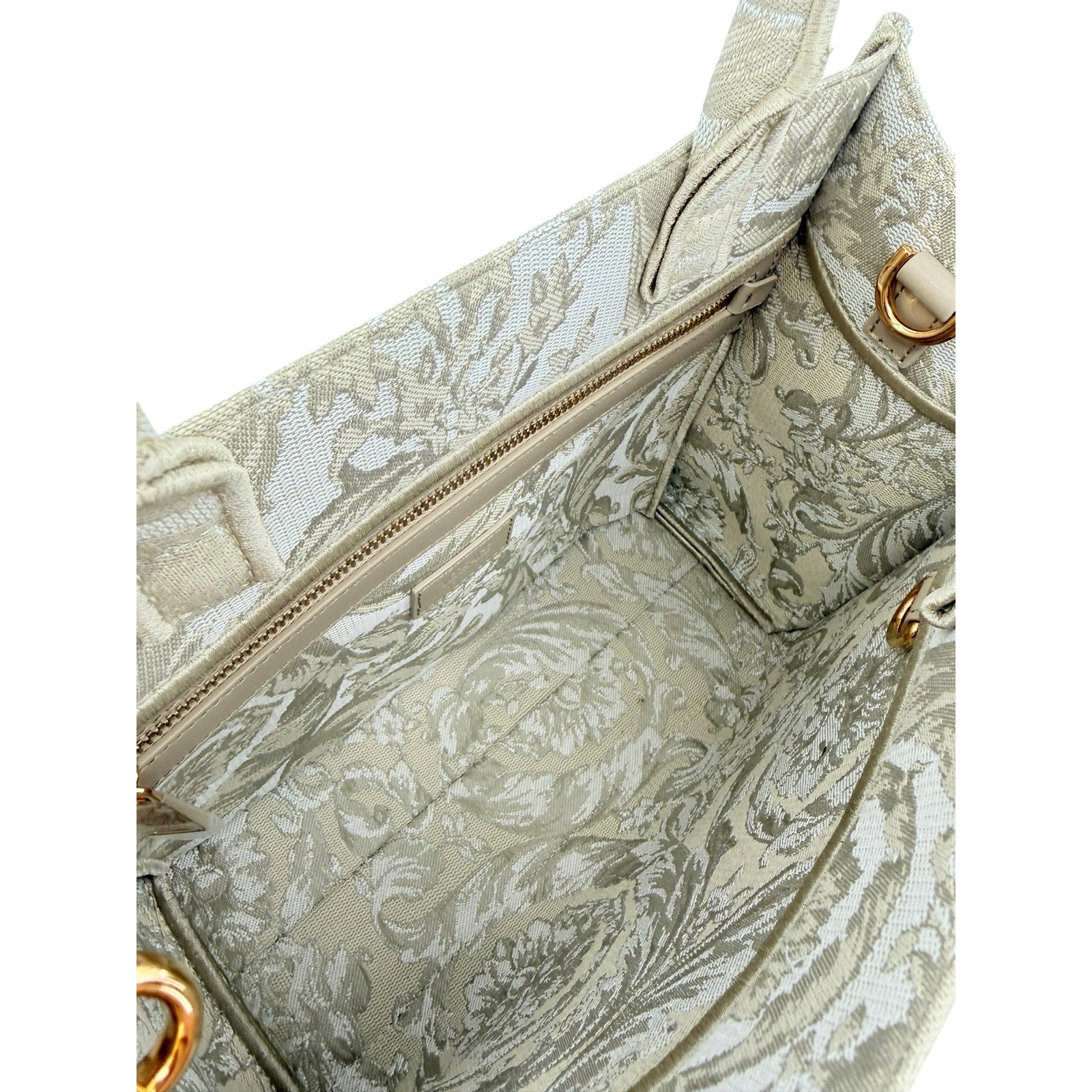 Versace Small Jacquard Barocco Athena Tote