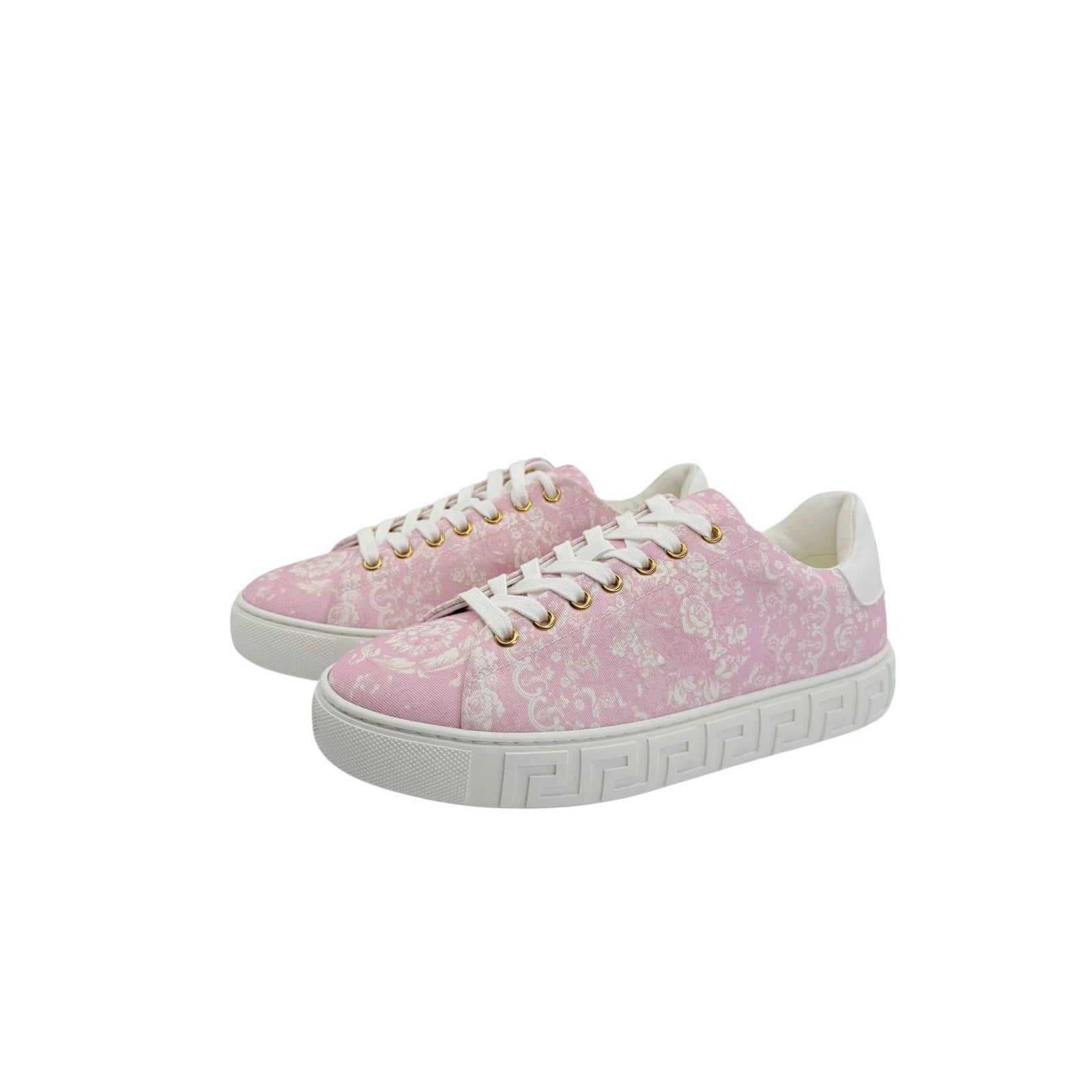 Versace Pink Tessuto Sneakers (38/8)