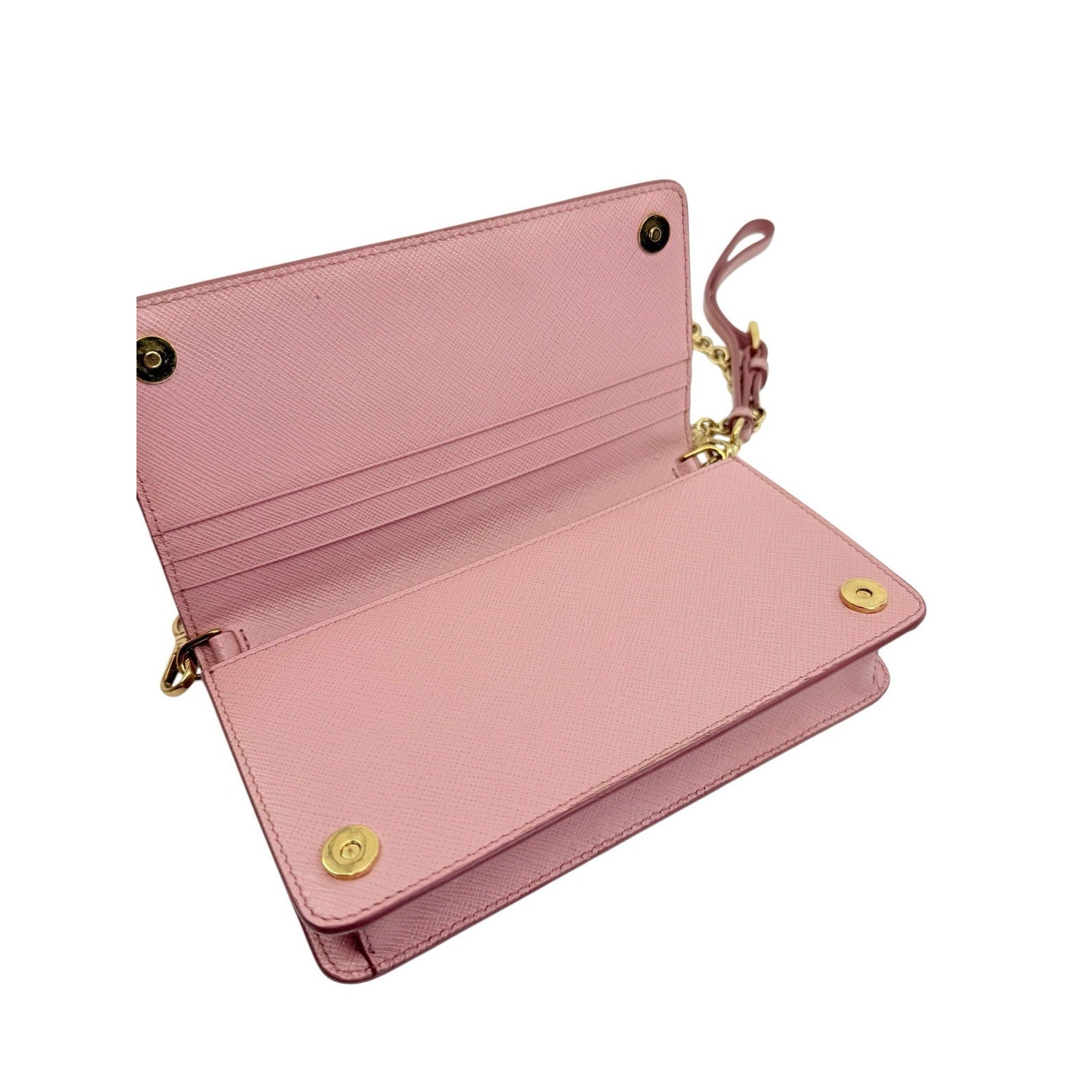 Prada Saffiano Leather Wallet on Chain