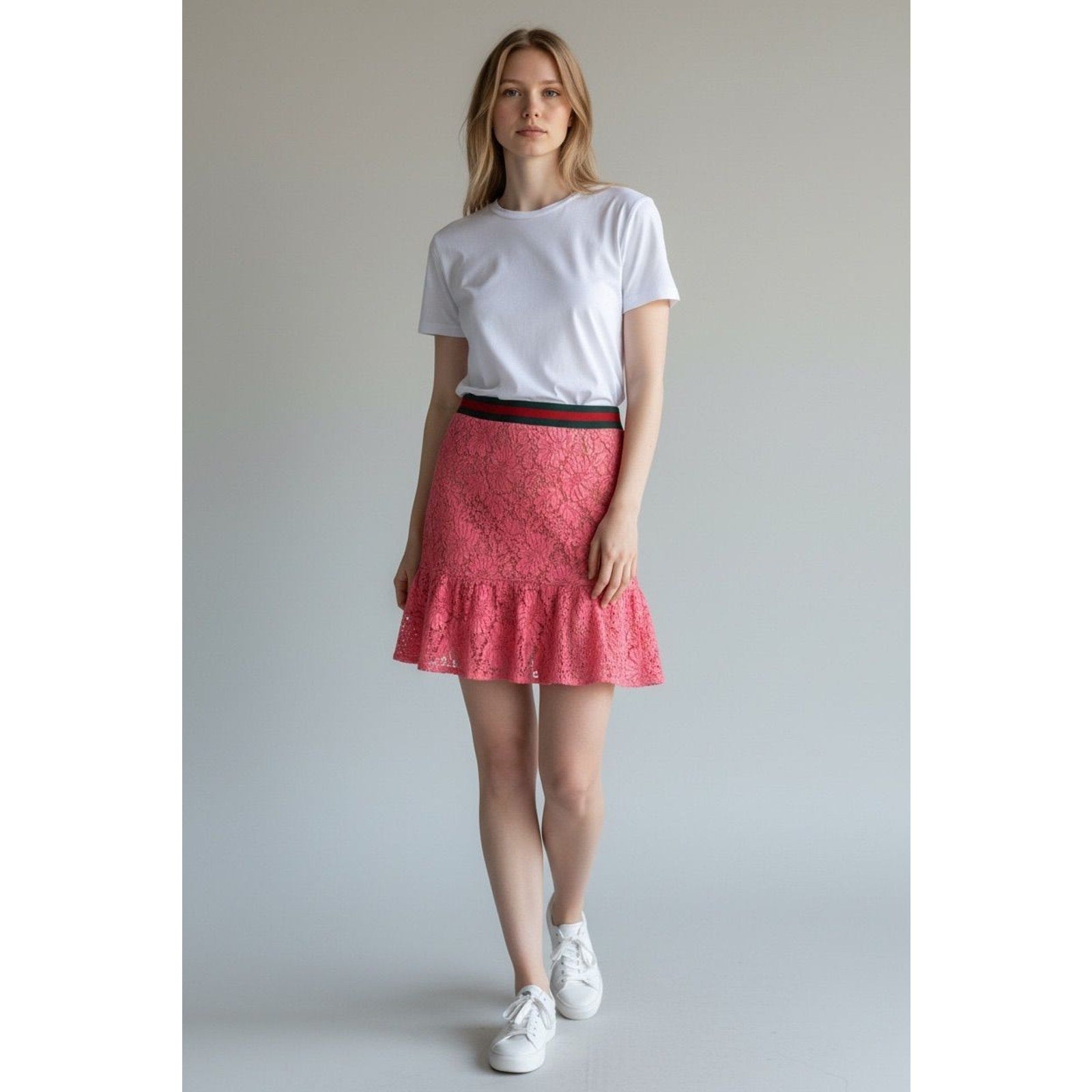 Gucci Lace Midi Skirt (38)