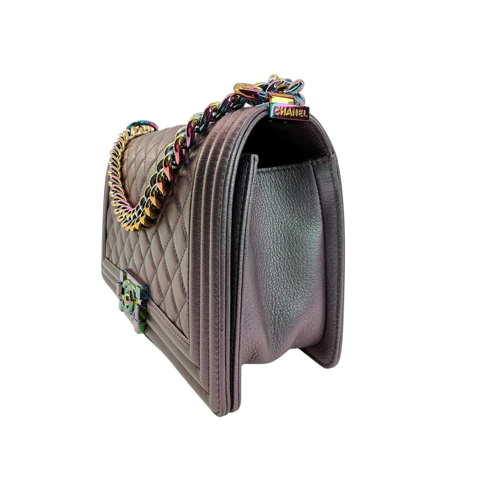 Chanel Iridescent Quilted Boy Bag